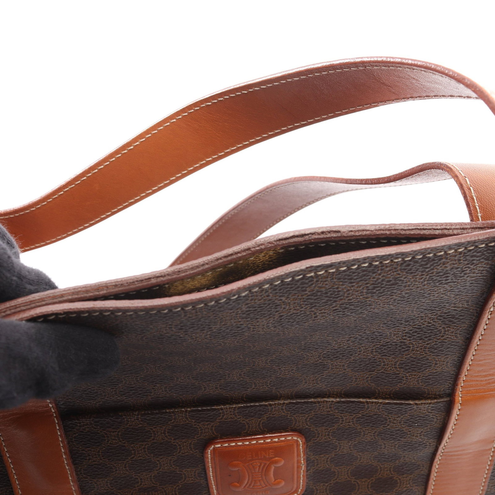 Celine Macadam Tote Dark Brown - 9