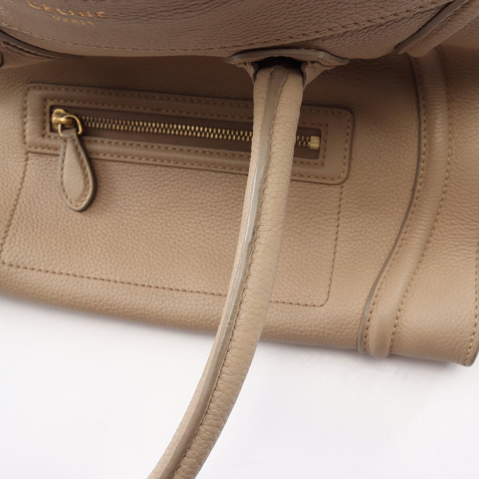 Celine Luggage Mini Beige - 9