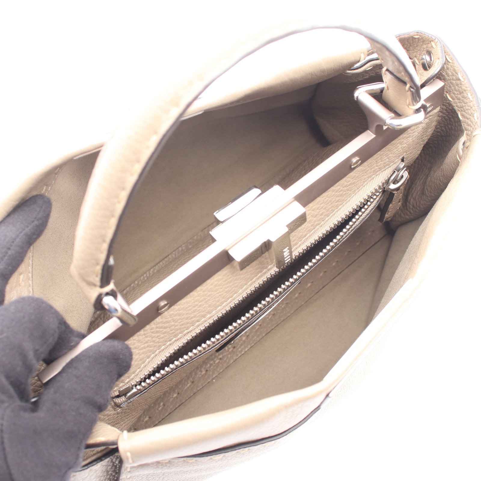 Fendi Peekaboo Regular 2-Way Gray - 3