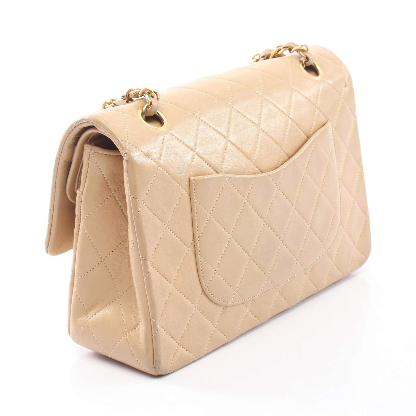 Chanel Double Flap Beige Gold - 2