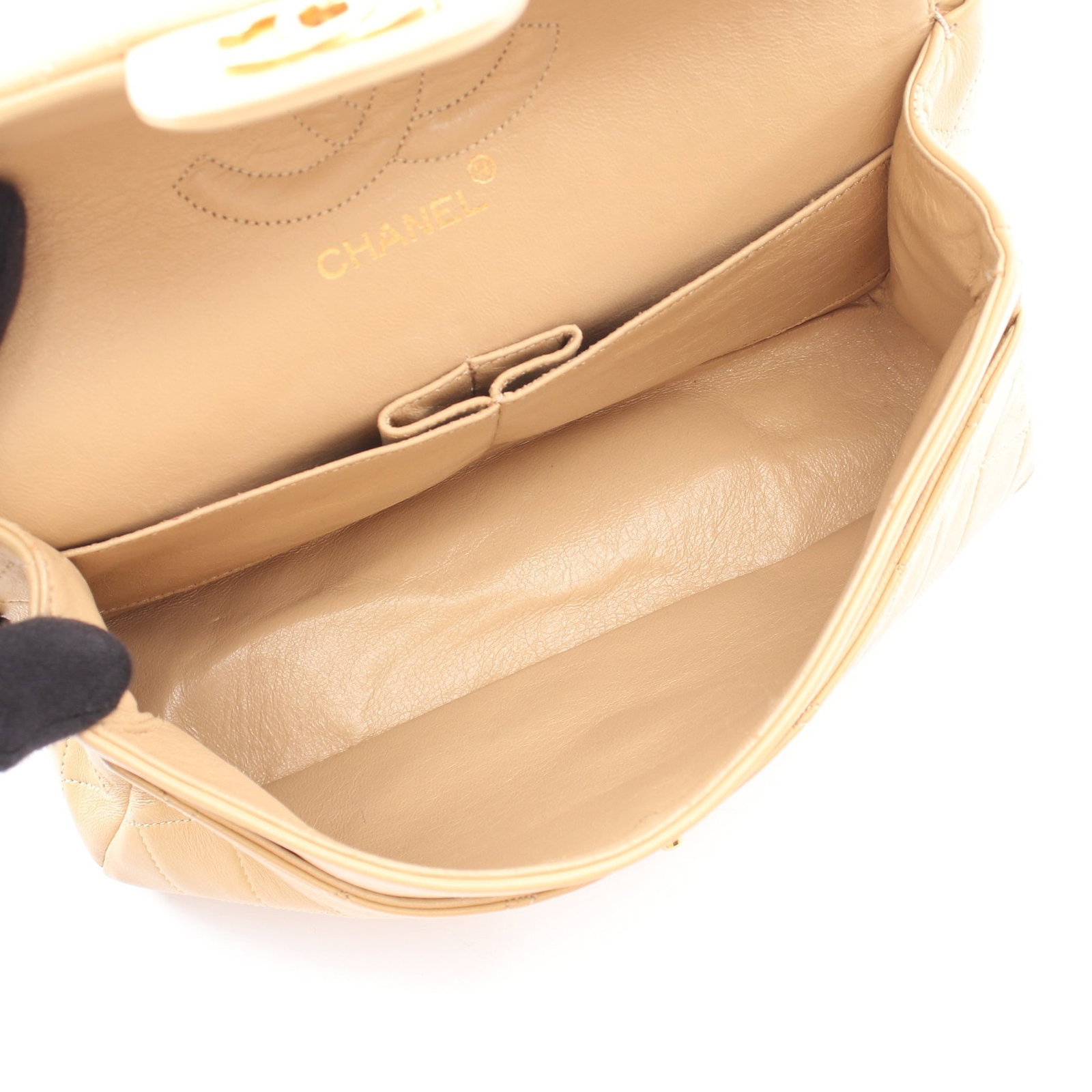 Chanel Double Flap Beige Gold - 3
