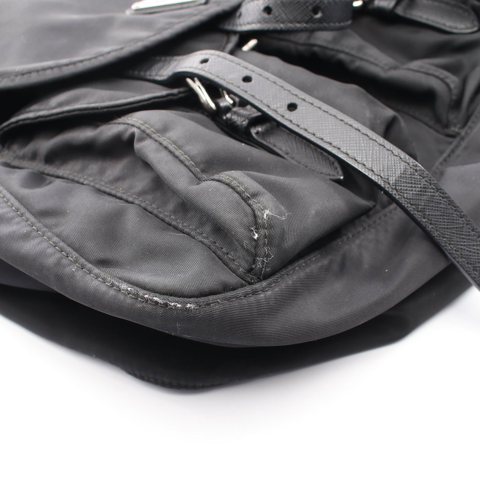 Prada Triangle Logo Shoulder Black - 7