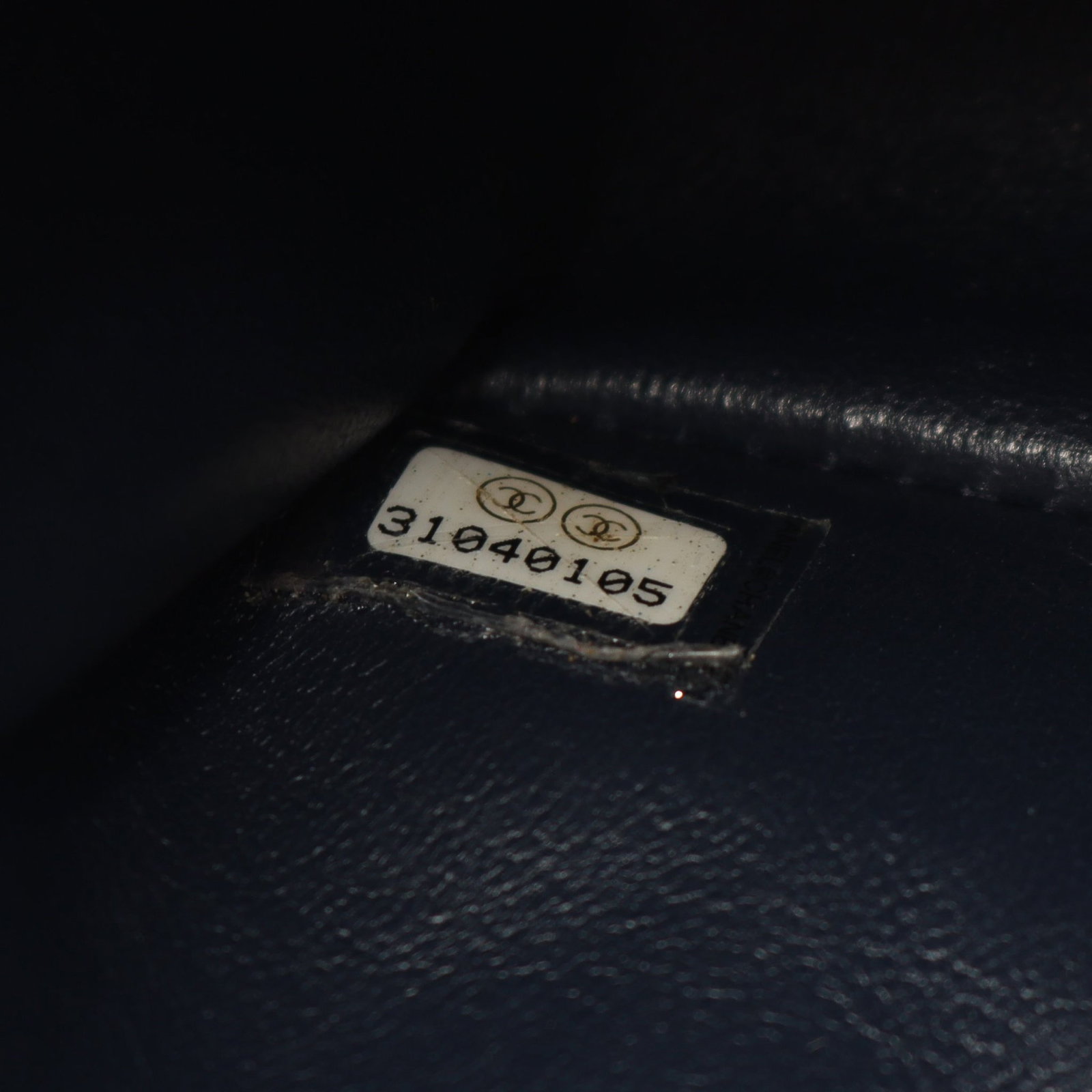 Chanel Caviar Chain Navy - 5