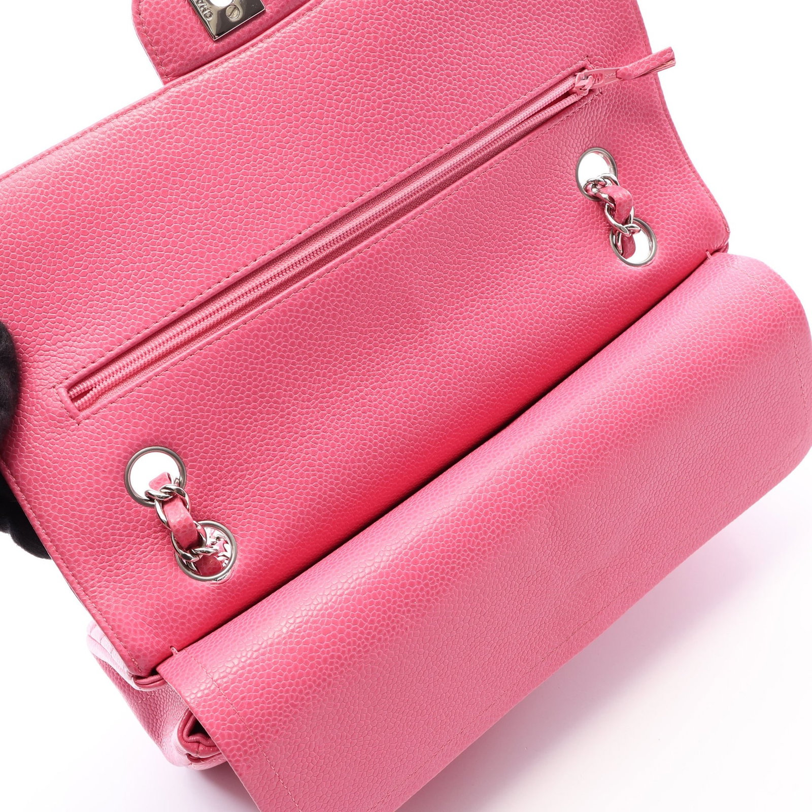 Chanel Chevron Double Flap Pink - 6