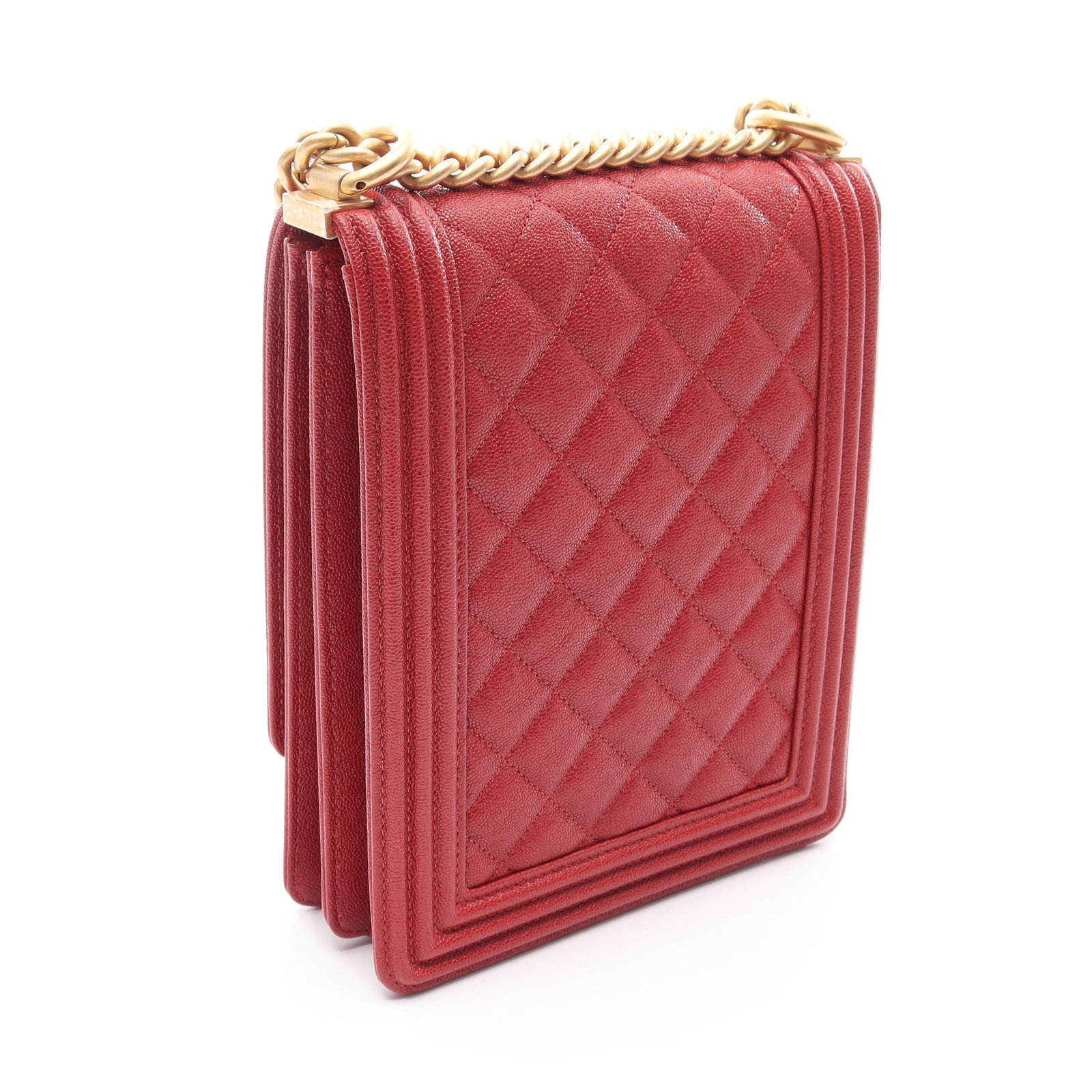 Chanel Boy Matelasse Red - 2