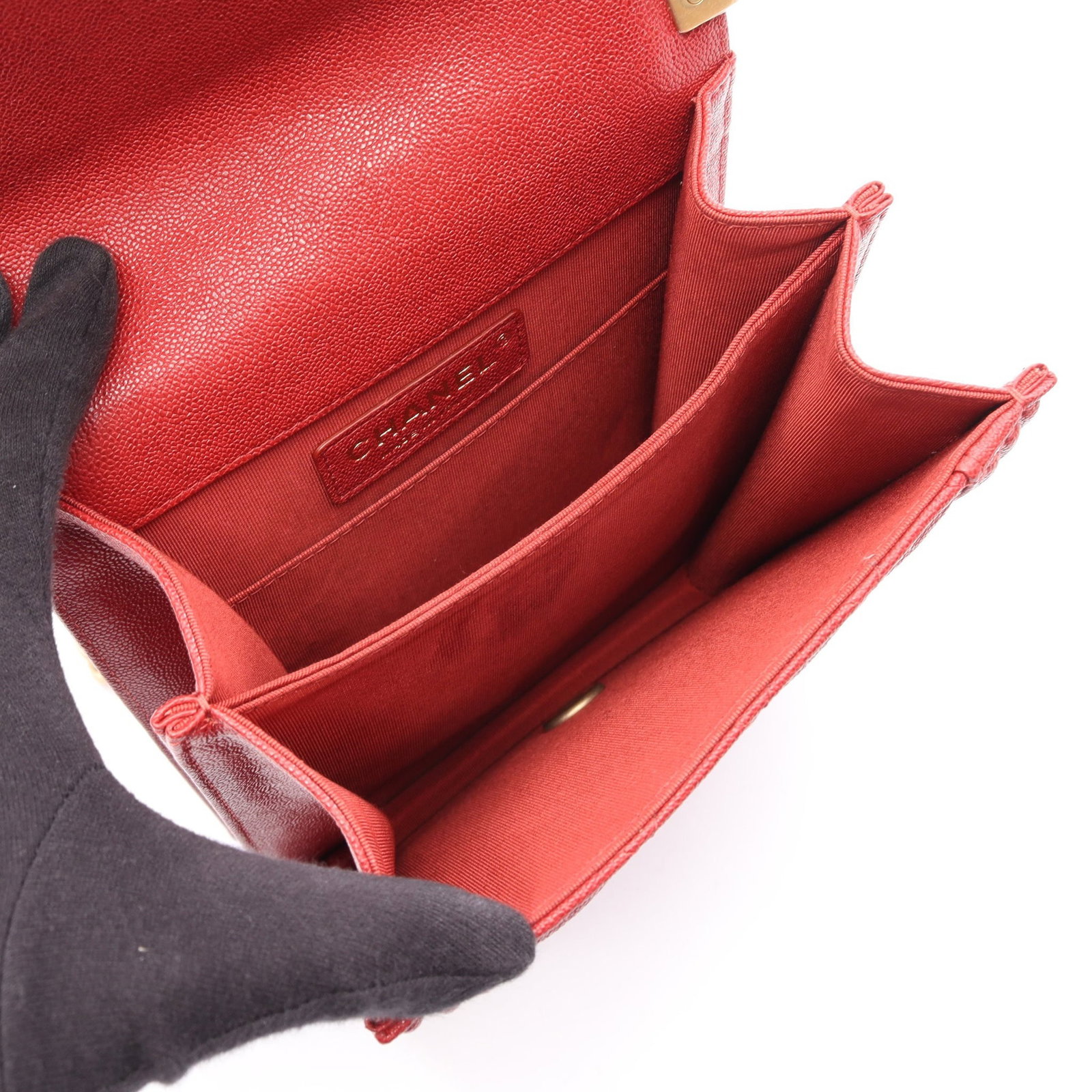 Chanel Boy Matelasse Red - 3