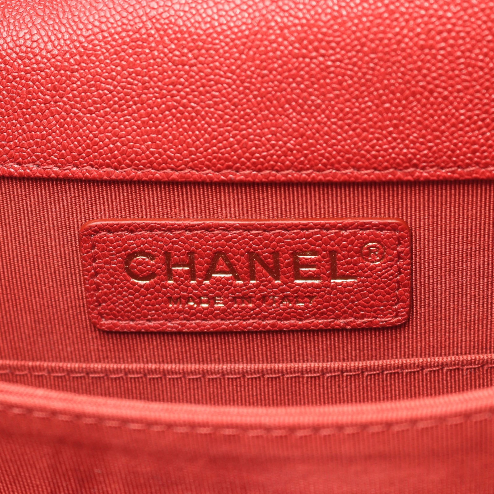 Chanel Boy Matelasse Red - 4