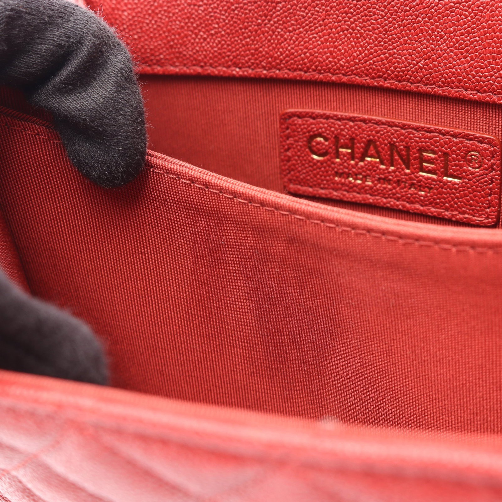 Chanel Boy Matelasse Red - 6