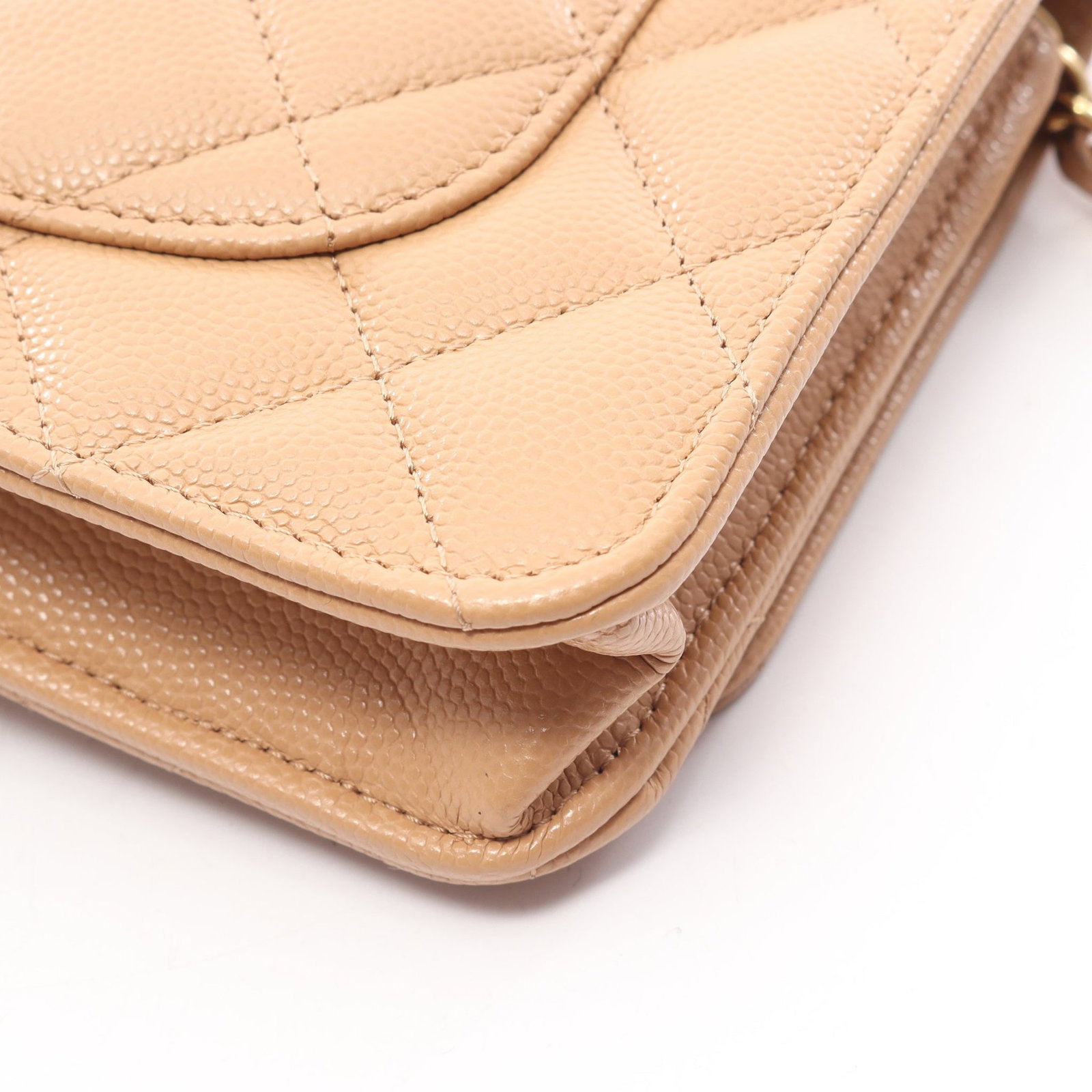 Chanel Chain Wallet Beige - 8