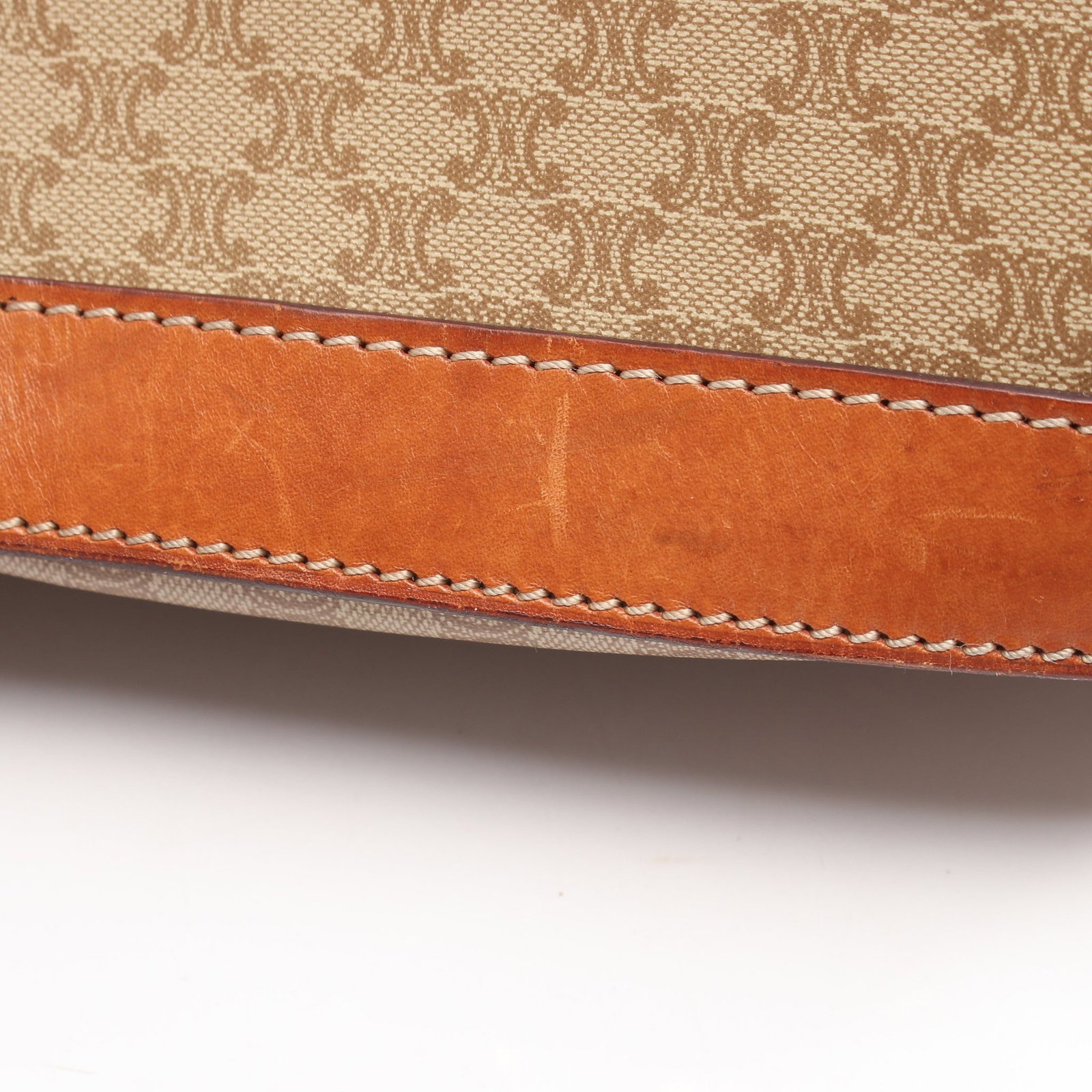 Celine Macadam Shoulder Beige/Brown - 7
