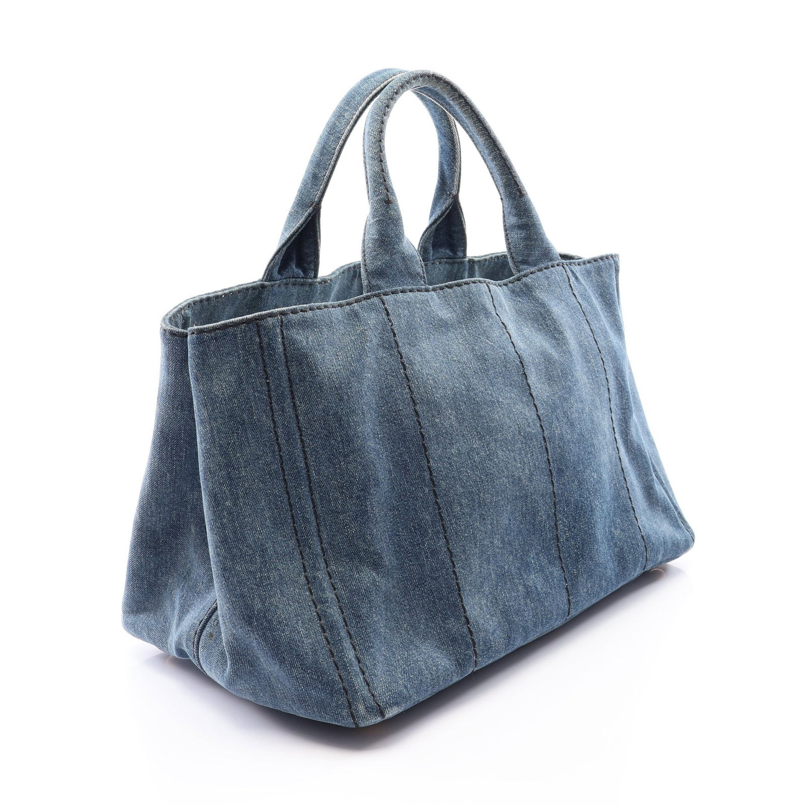 Prada Canapa Handbag Indigo - 2