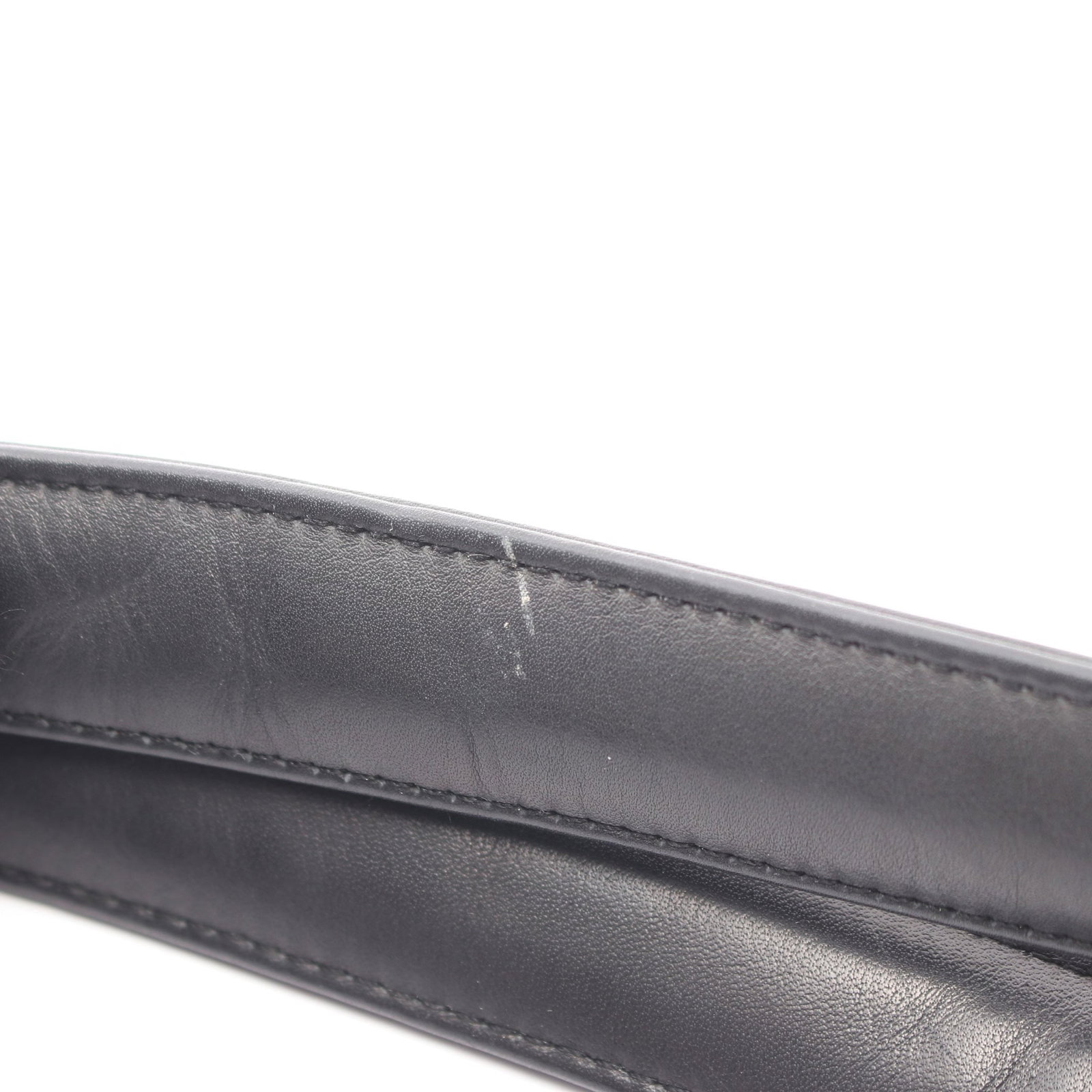 Chanel Embossed Logo Shoulder Black - 7