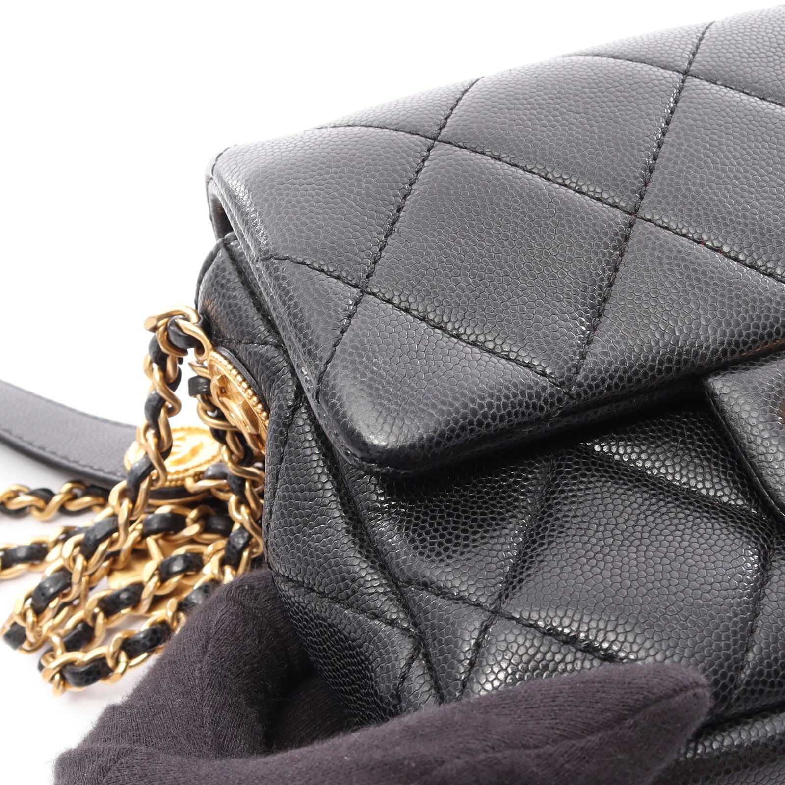 Chanel Mini Flap Caviar Black - 9