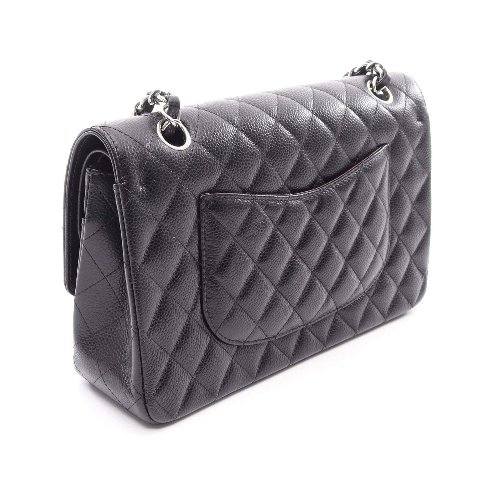 Chanel Double Flap Black Silver - 2