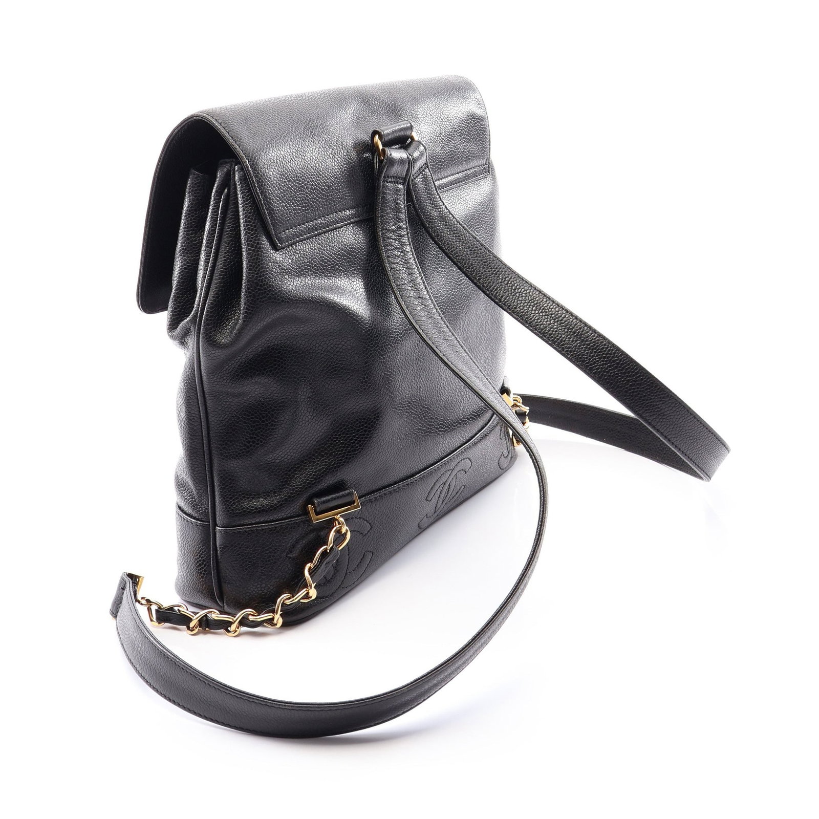 Chanel Triple Coco Backpack Black - 2