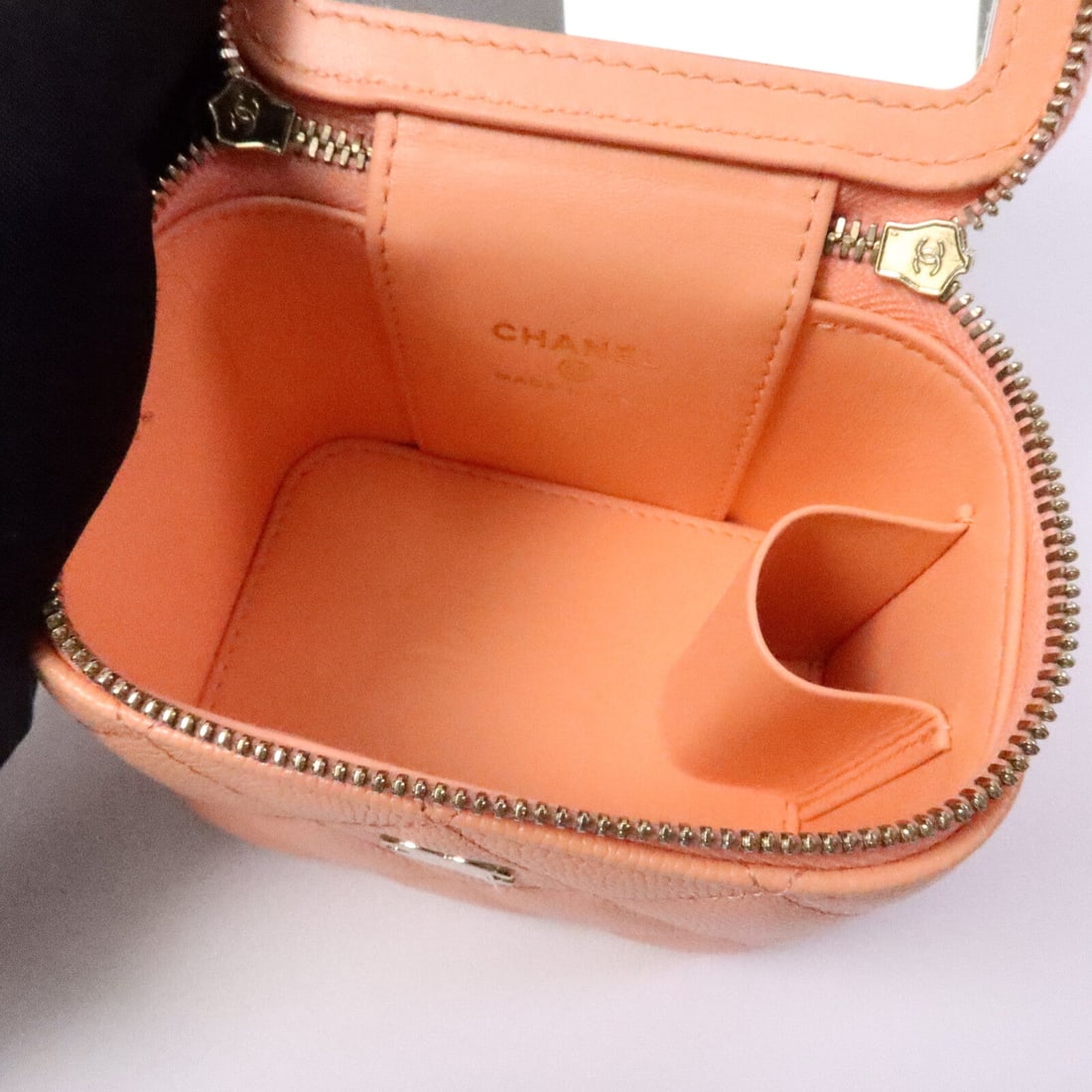 Chanel Vanity Chain Bag Orange - 5