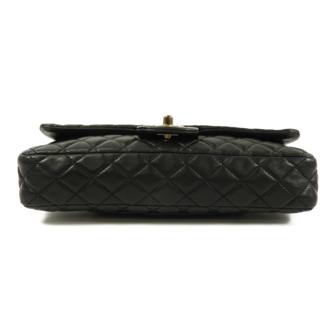 Chanel Lambskin Chain Shoulder Bag Black - 4