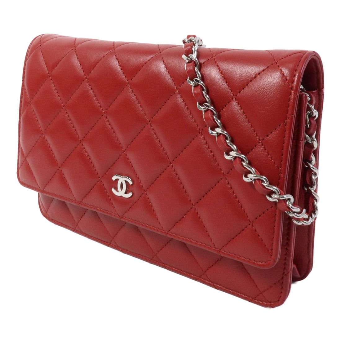 Chanel WOC Lambskin Red - 2