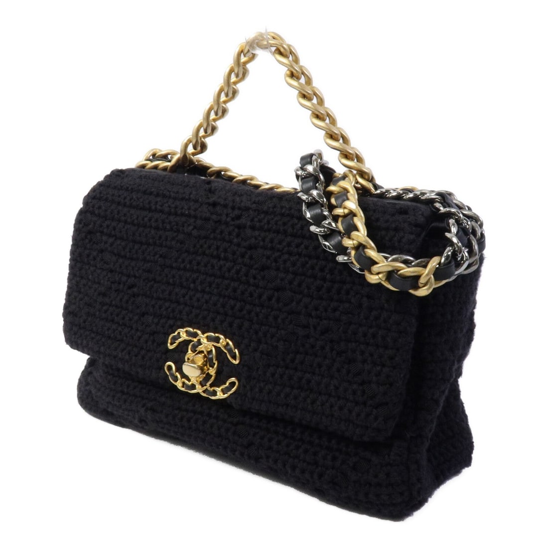 Chanel 19 Medium Cotton Black - 2