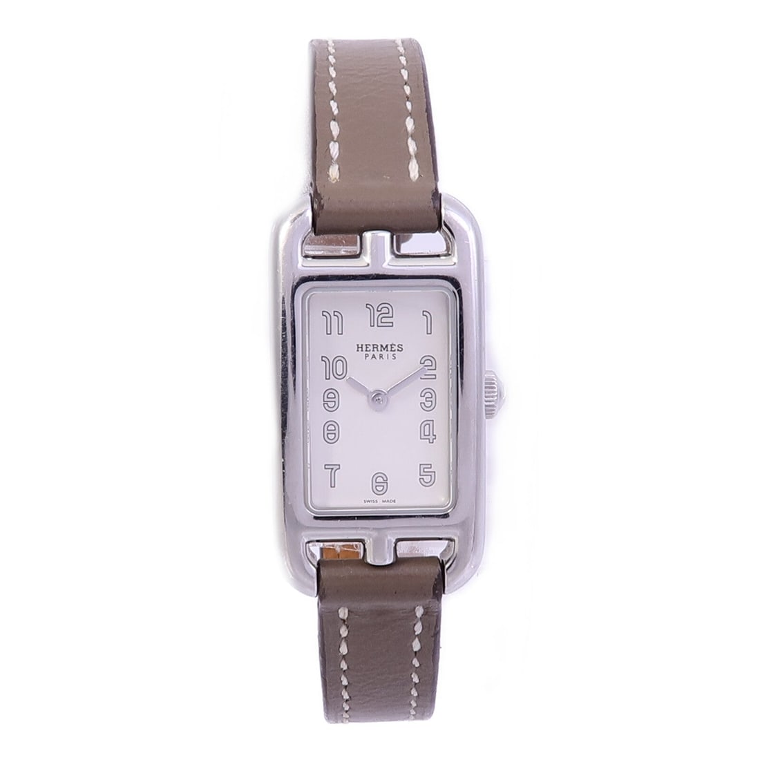 Hermes Nabtucket Quartz SS White - 2
