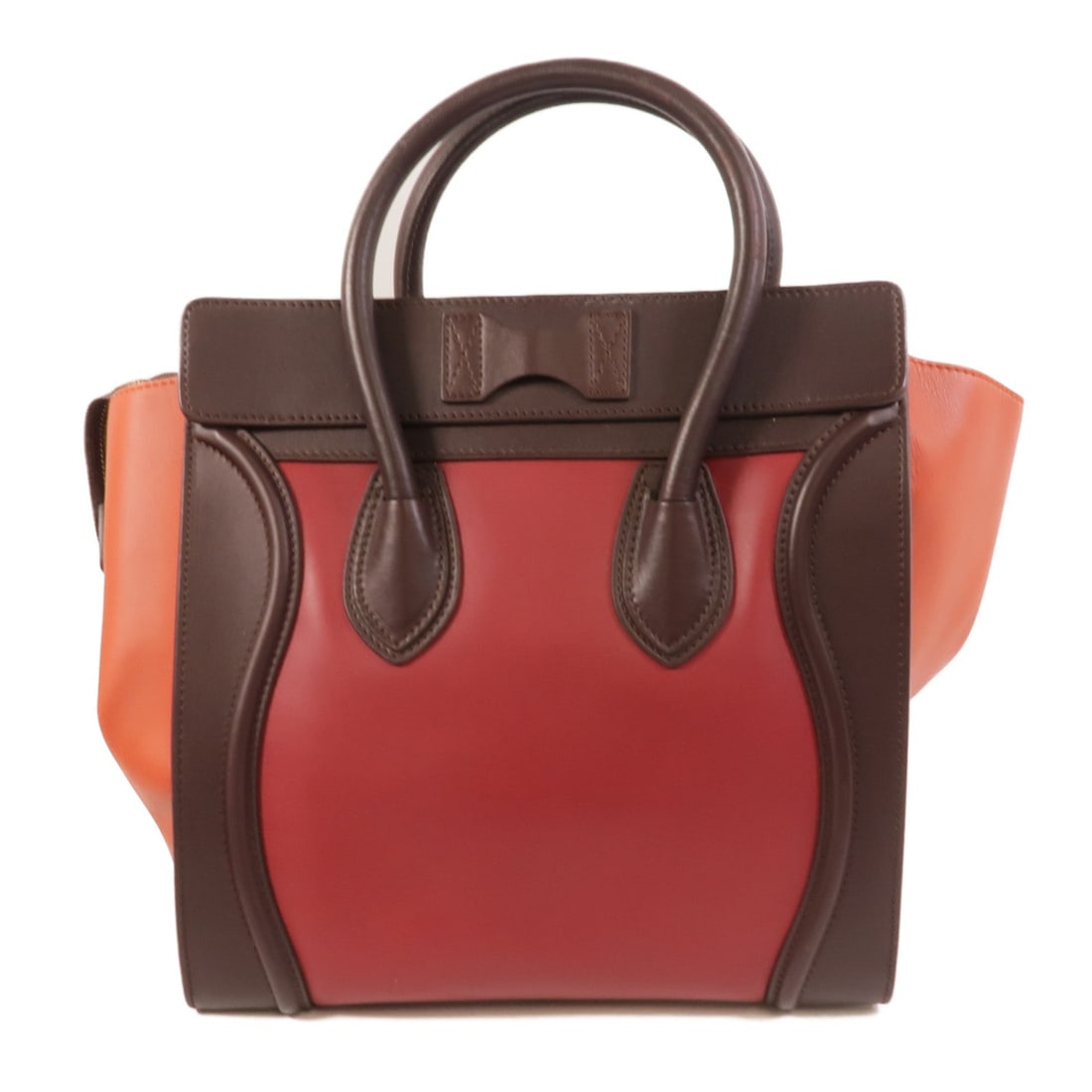Celine Mini Luggage Red Brown - 2