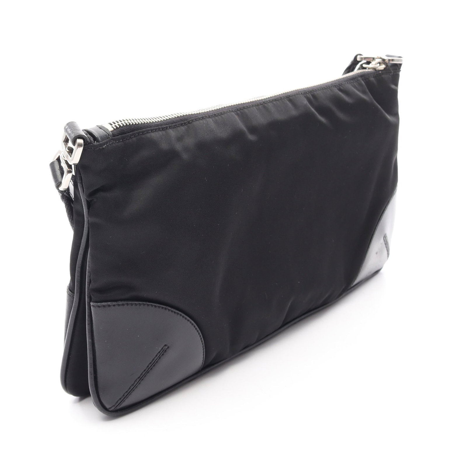Prada Triangle Logo Bag Black - 2