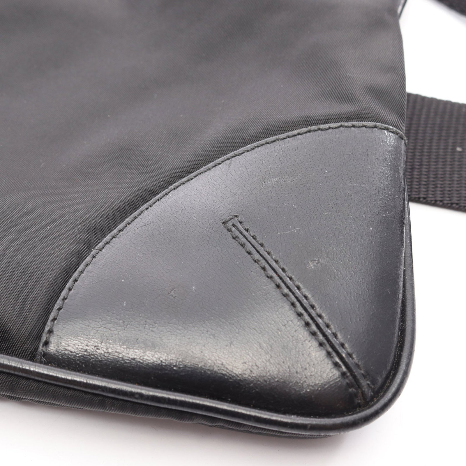 Prada Triangle Logo Bag Black - 7