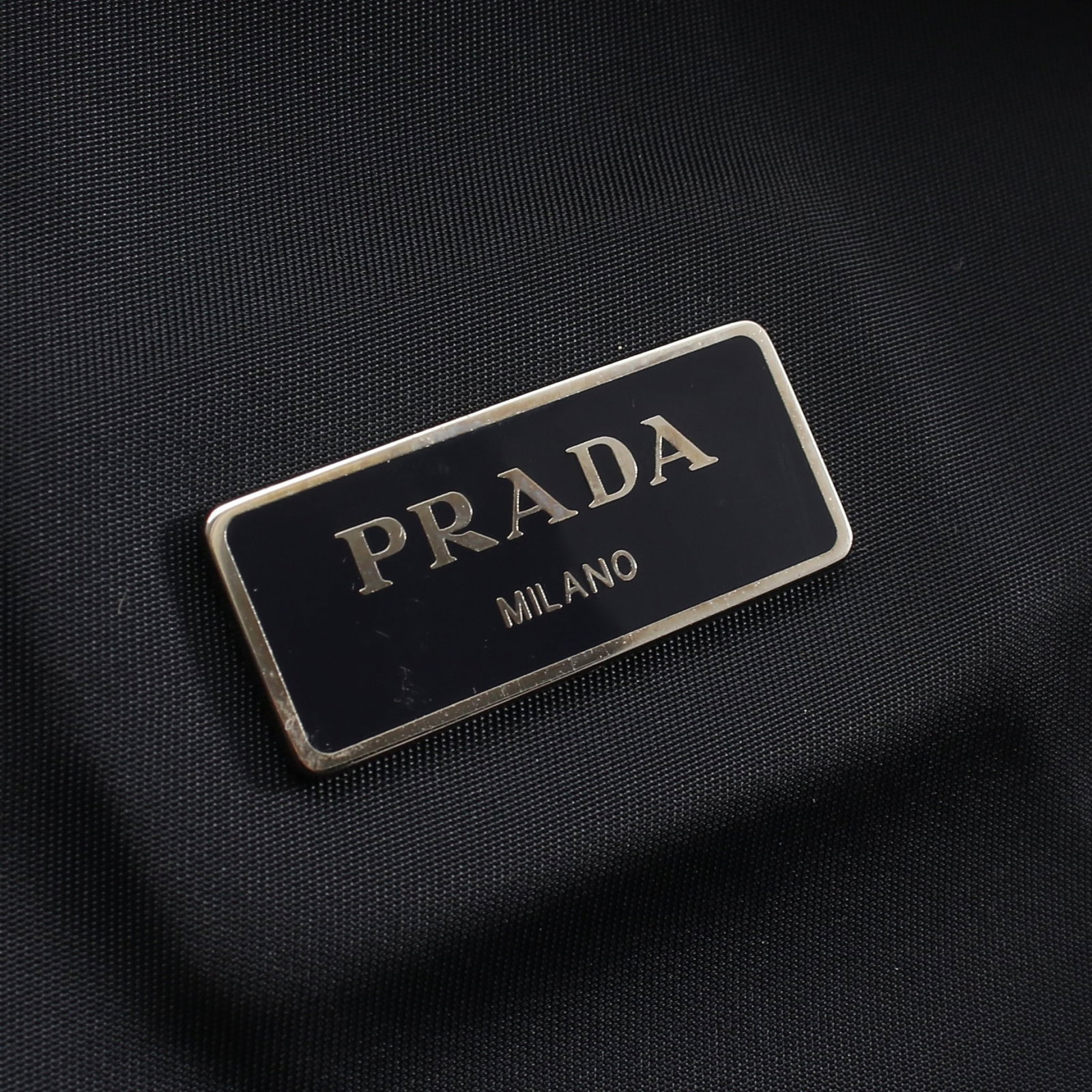 Prada Triangle Logo Nylon Backpack Navy - 4