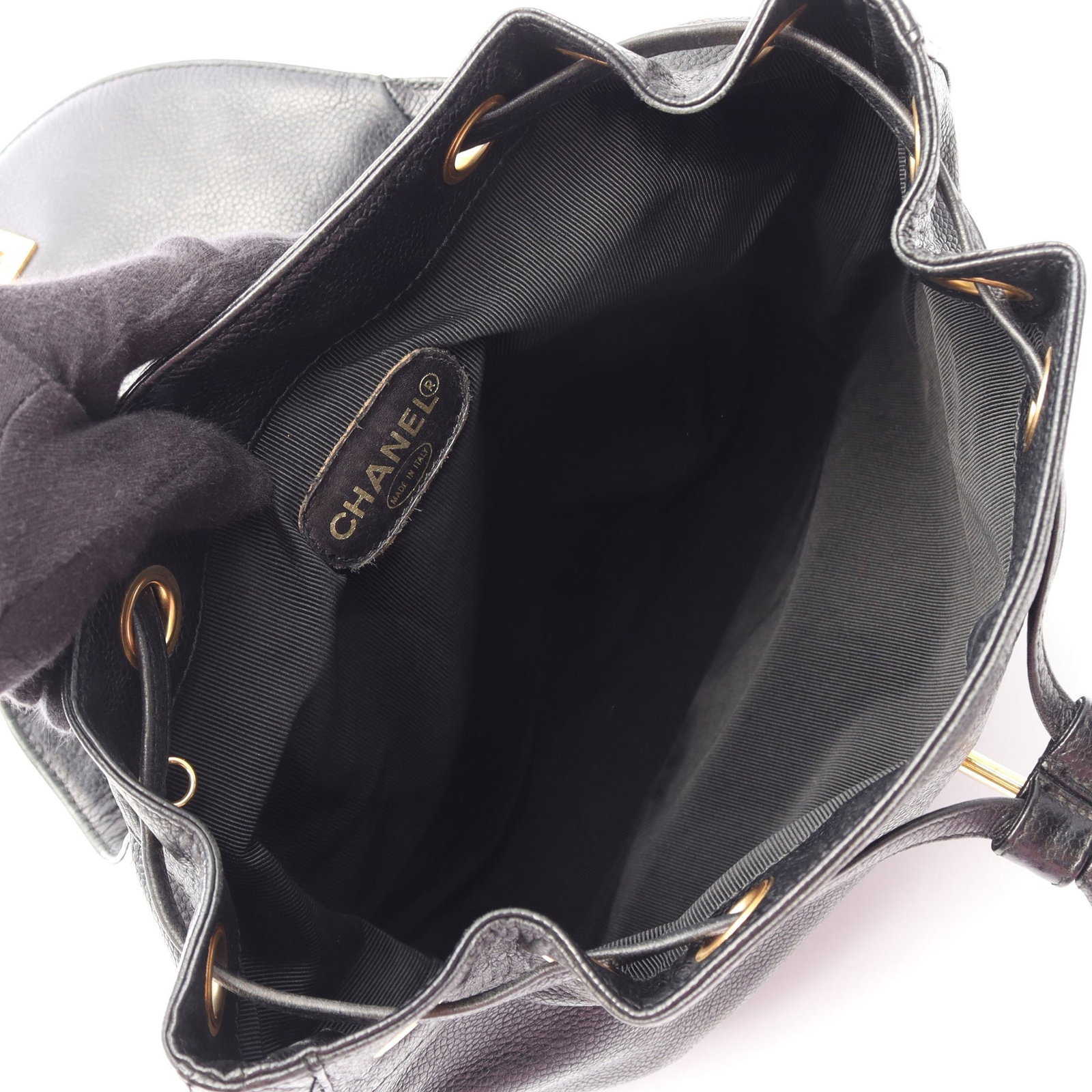 Chanel Triple Coco Backpack Black - 3