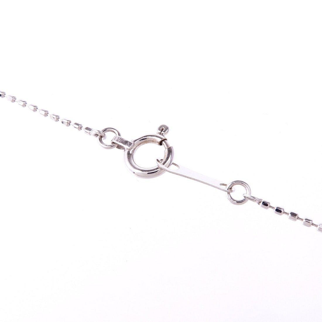 Ruby Diamond Necklace 18K White Gold - 4