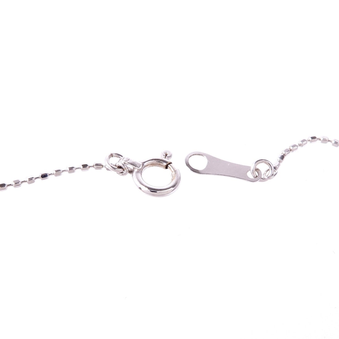 Ruby Diamond Necklace 18K White Gold - 5