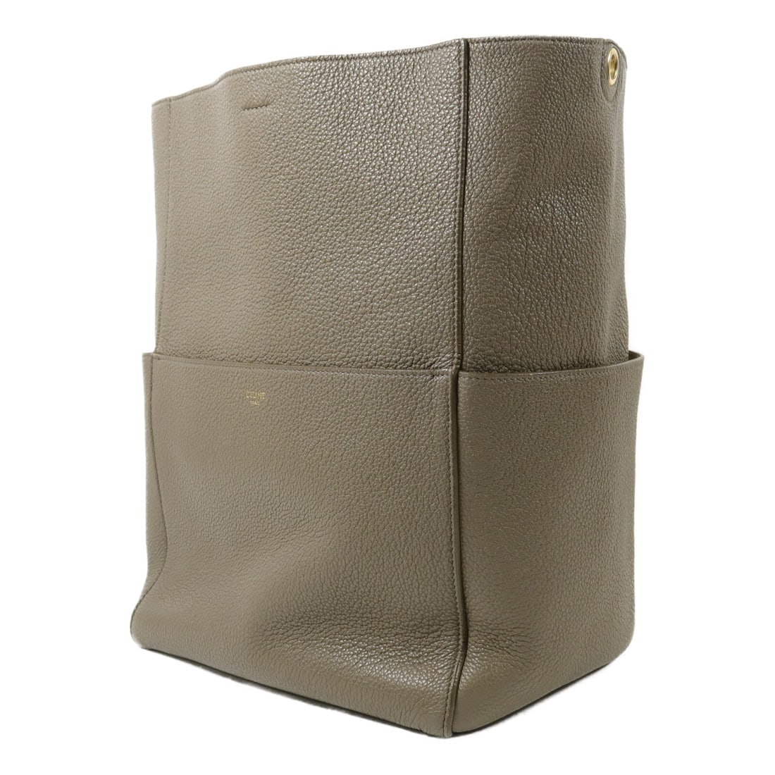 Celine Sangle Bucket Large Gray - 3