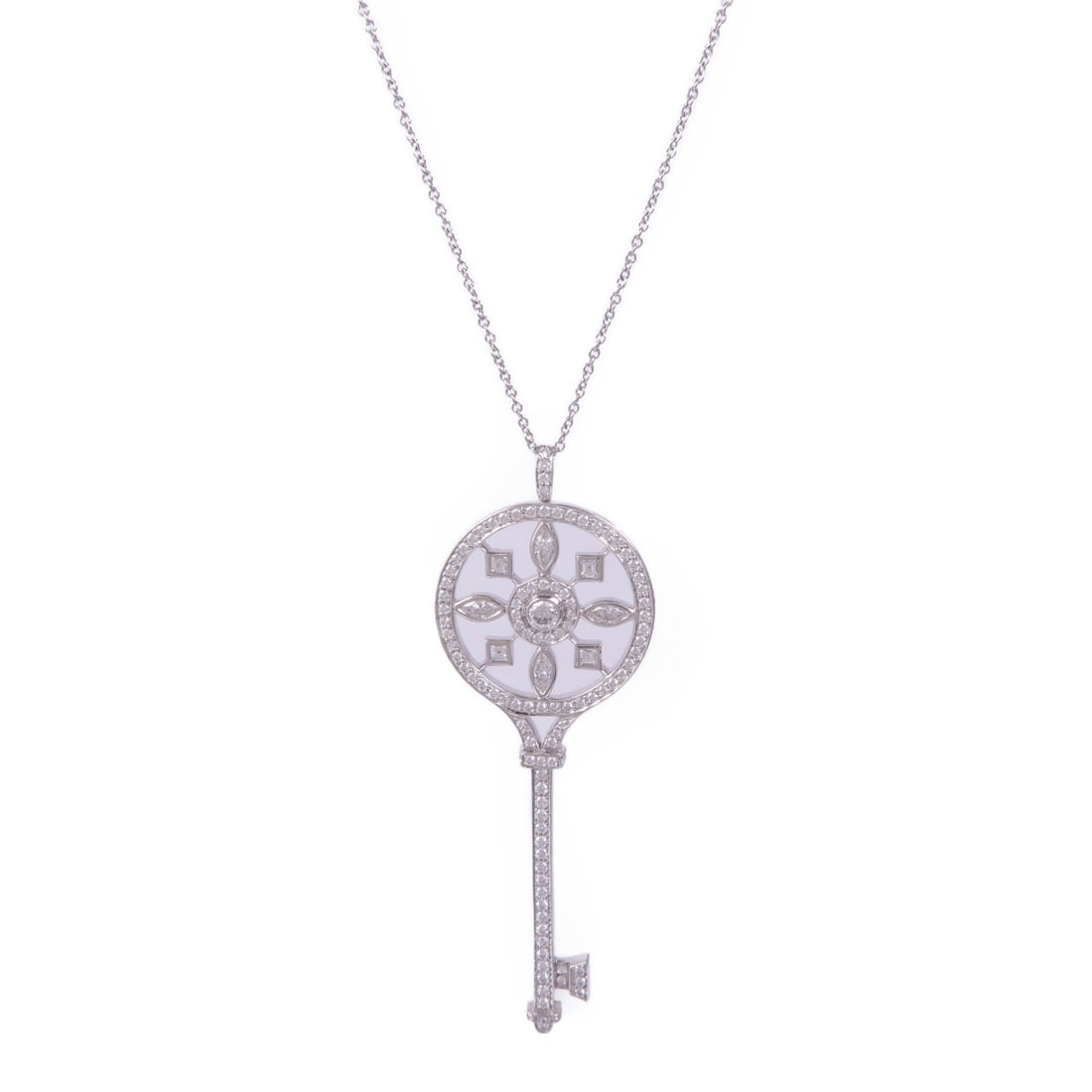 Tiffany Kaleidoscope Key Diamond Necklace (1 of 9)