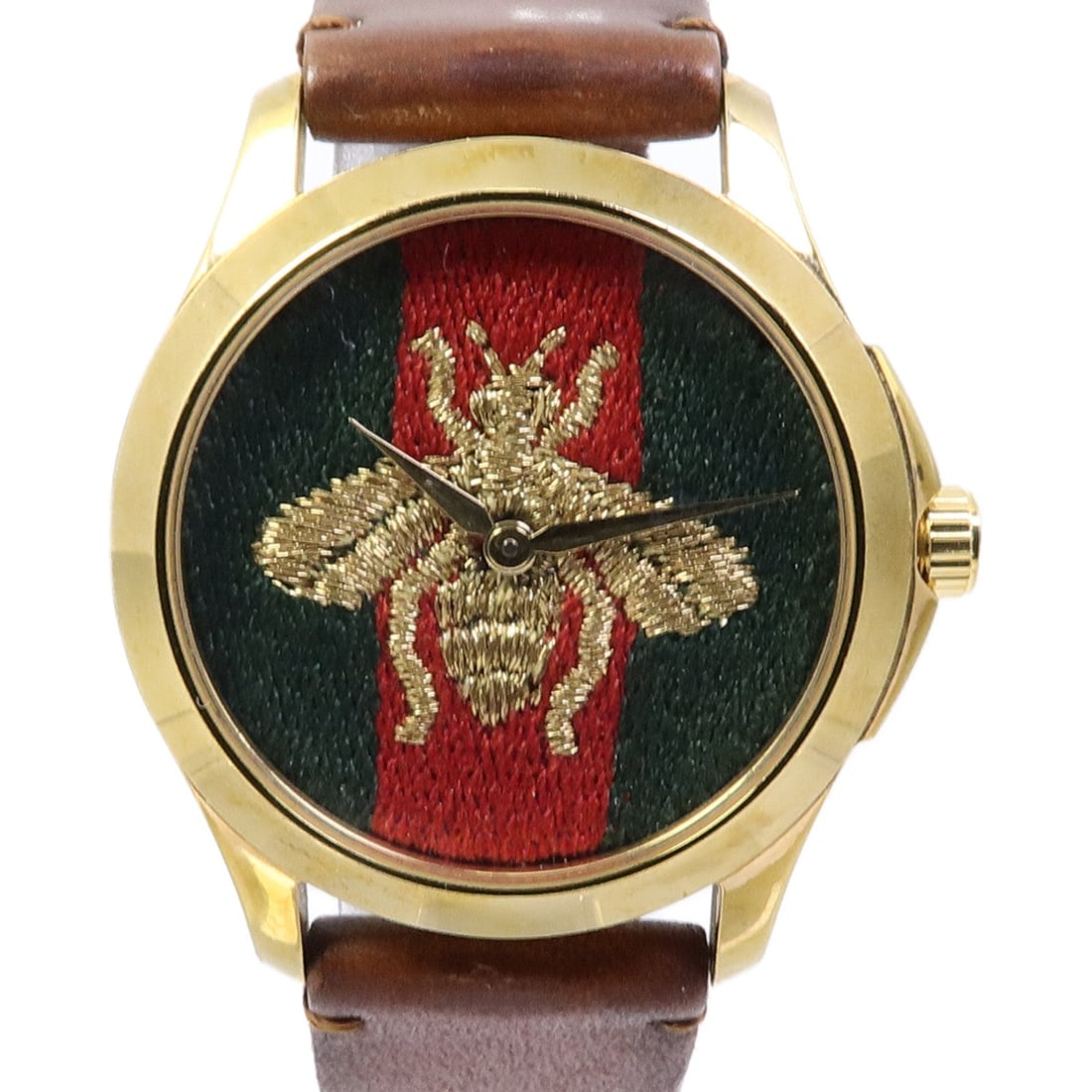 Gucci G-Timeless 126.4 Quartz Steel Watch: Quartz stainless steel watch. Ref. 126.4, 38mm case, 20mm band, wrist 16-20.5cm.
