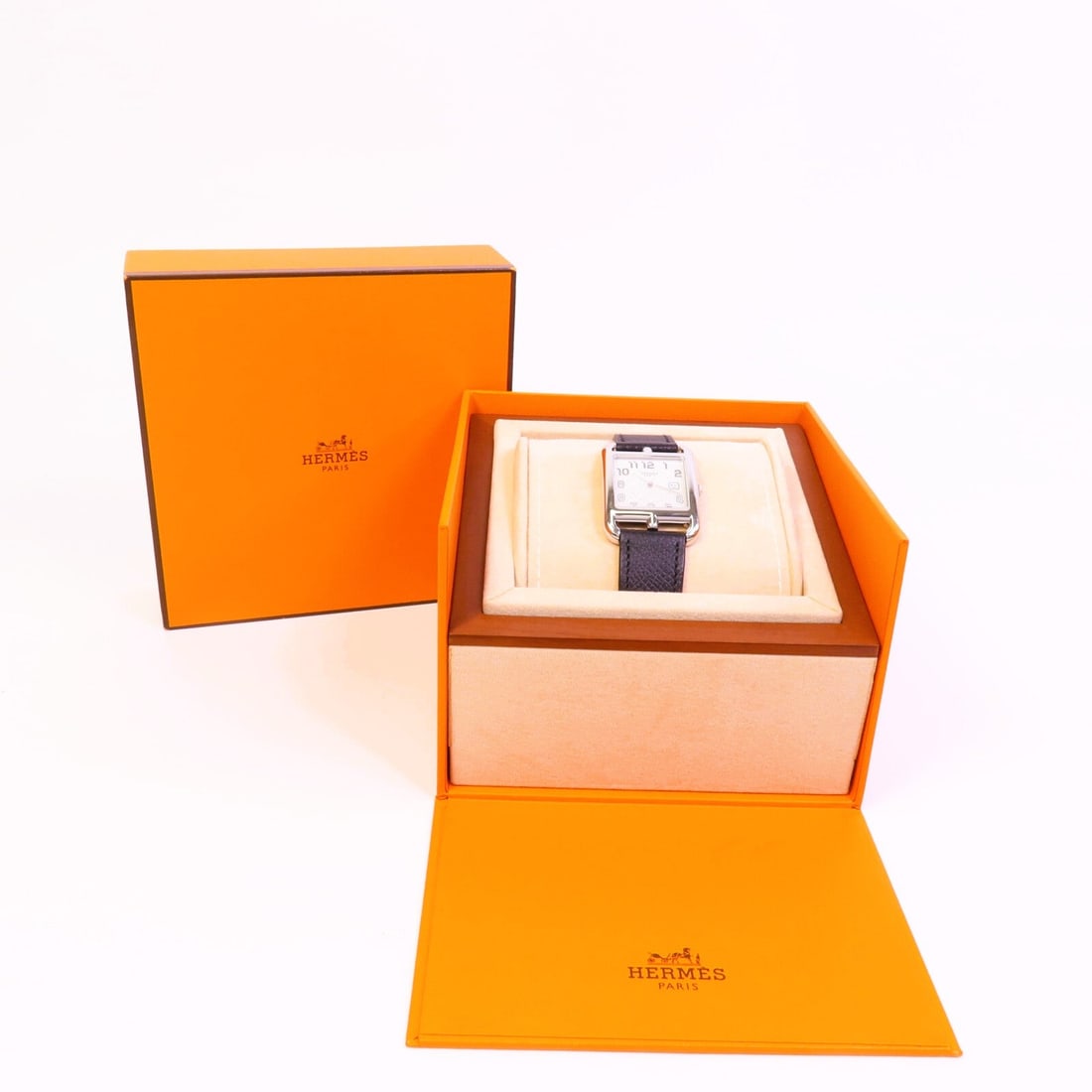 Hermes Cape Cod Quartz SS Black - 13