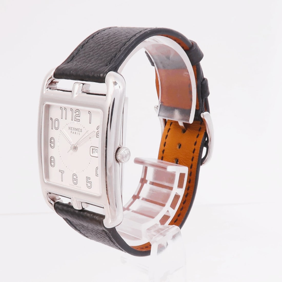 Hermes Cape Cod Quartz SS Black - 4