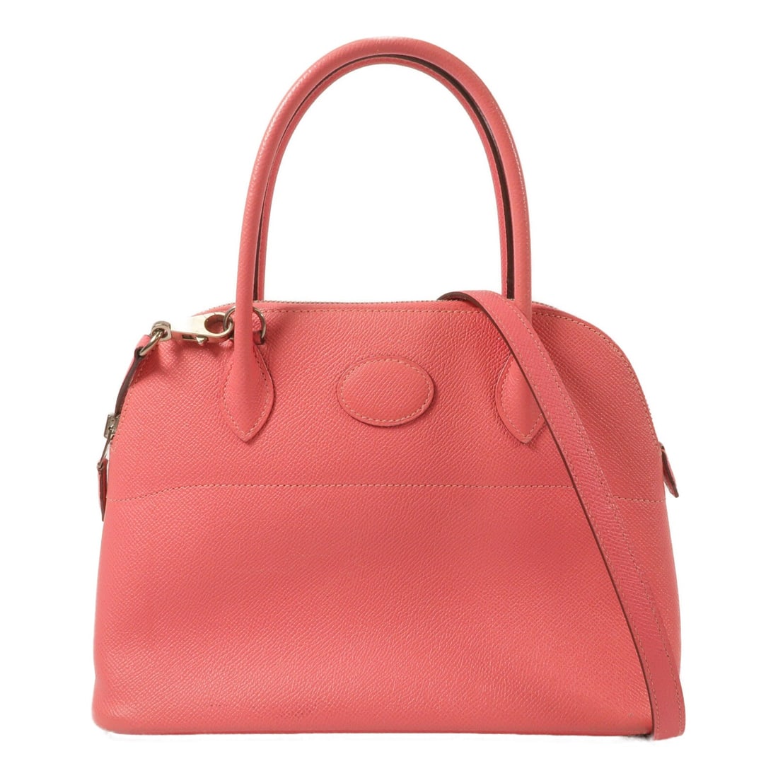 Hermes Bolide 27 Rose Azalee: Rose Azalee Epsom calfskin leather Bolide 27 2 way shoulder hand bag with palladium hardware. Includes shoulder strap. 2015 year. Size 27 x 19 x 9 cm, handle 32 cm, shoulder 94 cm.