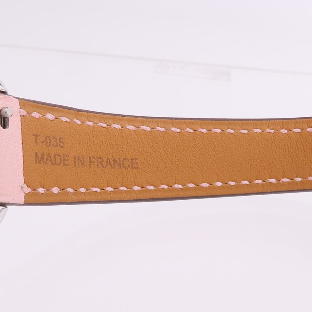 Hermes Cape Cod Quartz SS Leather Silver - 11