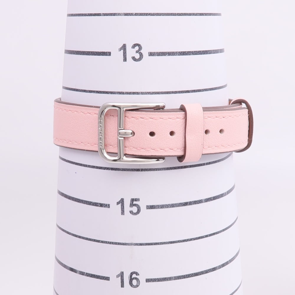 Hermes Cape Cod Quartz SS Leather Silver - 16