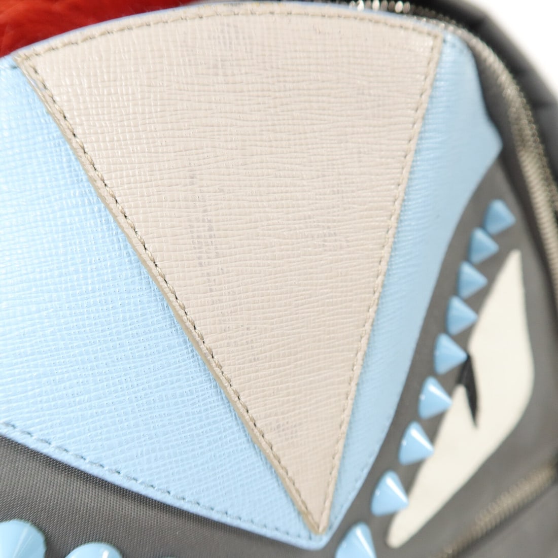 Fendi Monster Backpack Gray - 7