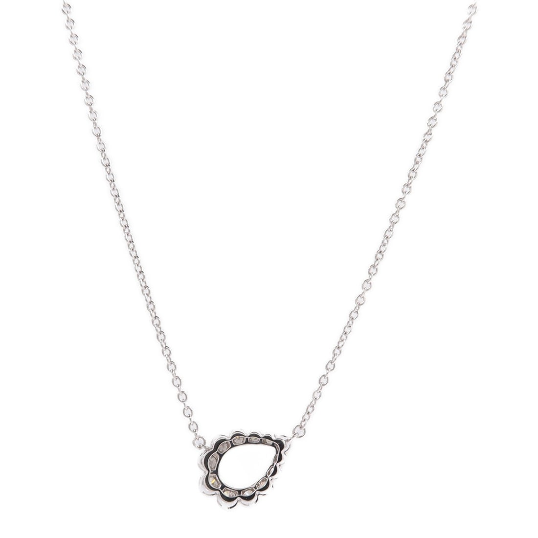 Diamond Necklace 18K White Gold - 2