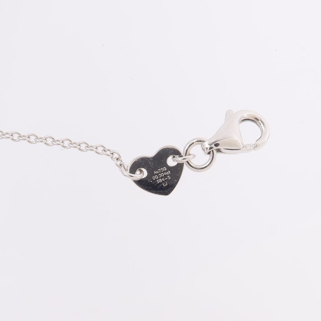 Diamond Necklace 18K White Gold - 7
