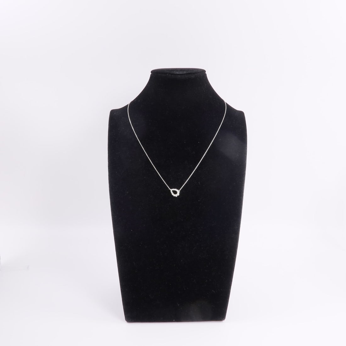 Diamond Necklace 18K White Gold - 8