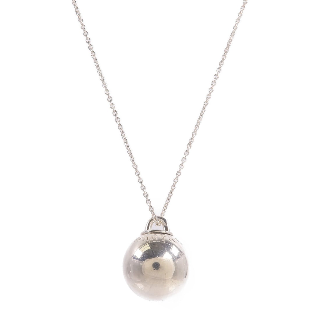 Tiffany HardWear Ball SV925 Necklace: Tiffany & Co. HardWear Ball necklace in Silver925. Adjustable neck size 61/66/71/76/81cm; motif 19 x 25mm. Includes storage bags.