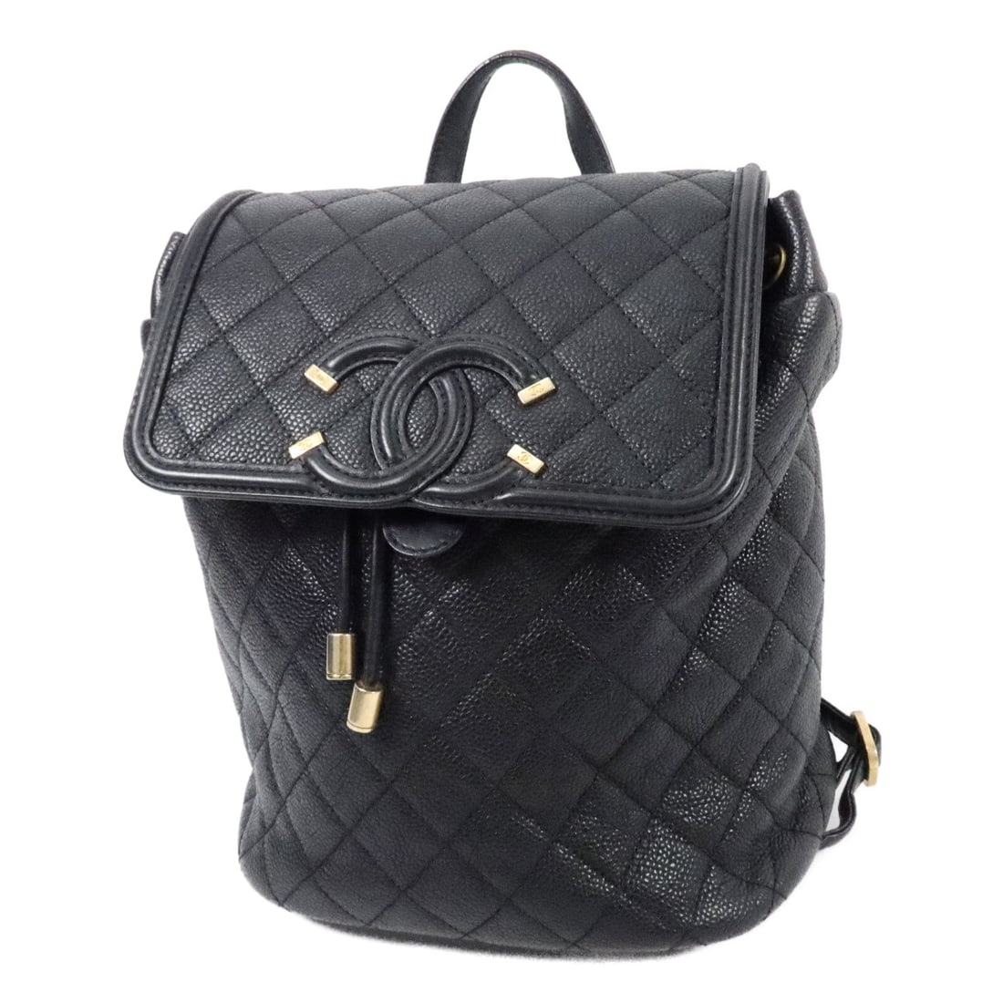 Chanel Filigree Backpack Black - 3