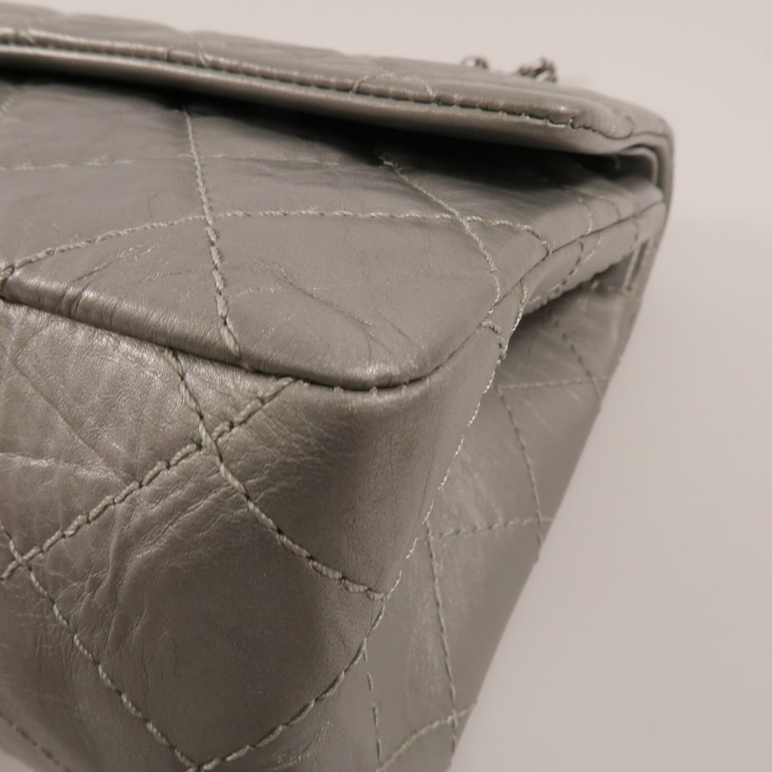 Chanel 2.55 Medium Silver SHW - 13