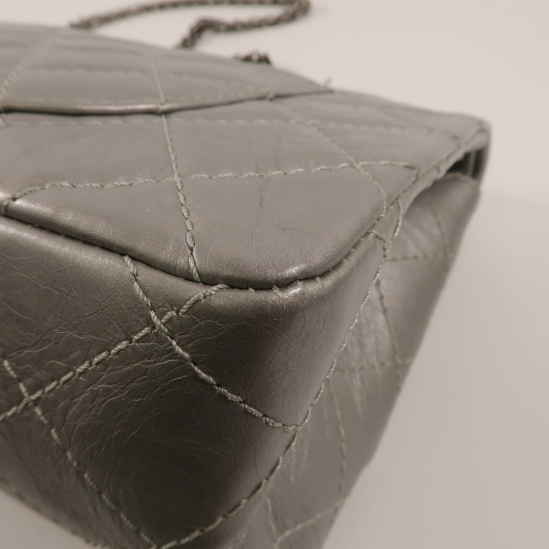 Chanel 2.55 Medium Silver SHW - 15