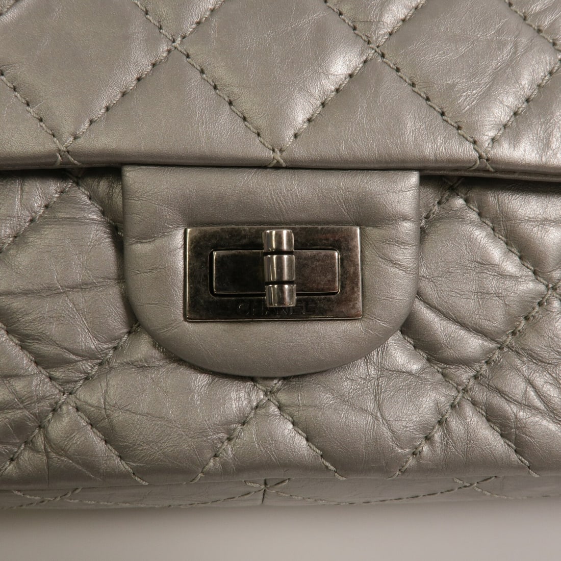 Chanel 2.55 Medium Silver SHW - 9