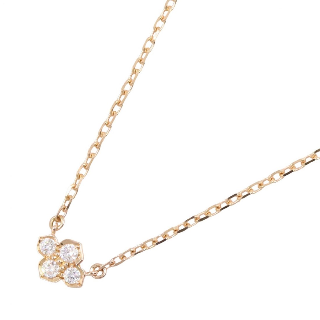 Cartier Hindu Necklace 18K Rose Gold: Hindu necklace in K18PG rose gold. Neck size 40cm. Motif 6mm wide x 8mm high. Weight 3.4g.