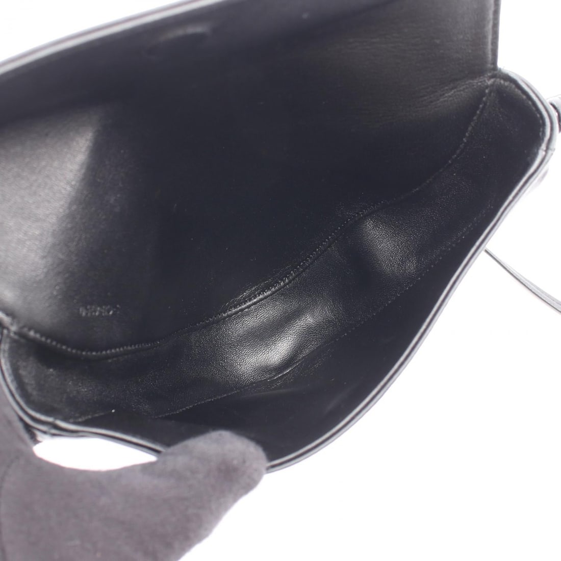Celine Triangle Shoulder Bag Black Leather - 3
